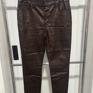 White House Black Market Womens Jeans Cabernet High Rise Coated Skinny Size 10 R
